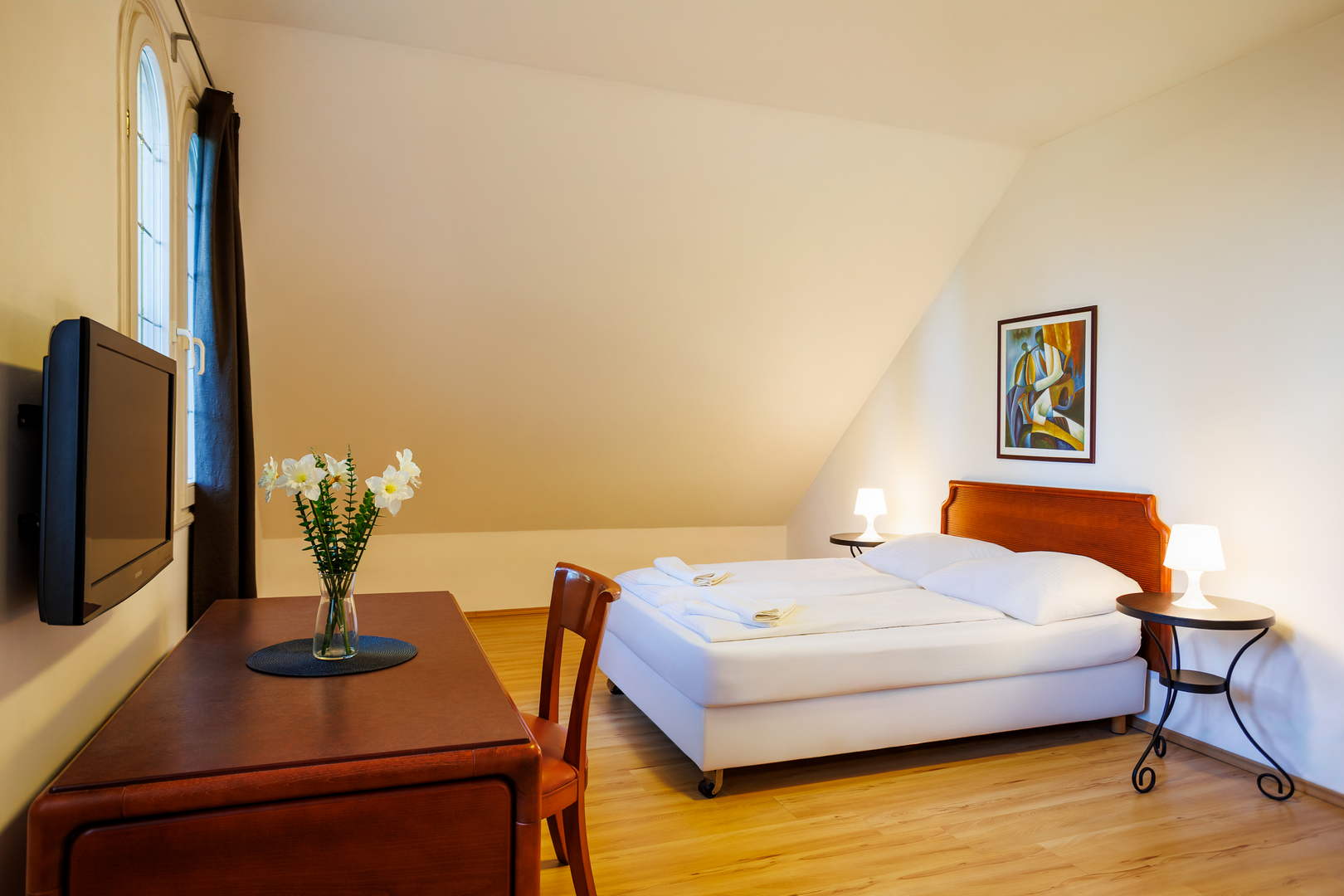 kilátás az udvarra